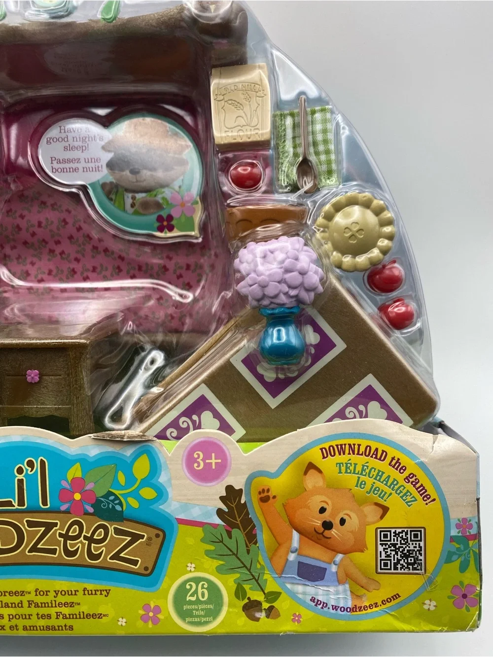 Li'l Woodzeez Pink Master Bedroom & Dining Playset - Pink